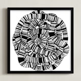 "Sandworm 1" - Art Print in Black by Jaime Derringer - Framed