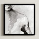 "As You Are" - Art Print in Quiet Gray by Karen Kaul - Framed