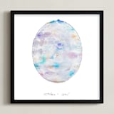 "October - Opal" - Art Print in Opal by Naomi Ernest - Framed