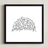 "You are my Rising Sunshine" - Art Print in Black by Dean Street - Framed