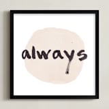 "Love Always" - Art Print in blush by Qing Ji - Framed