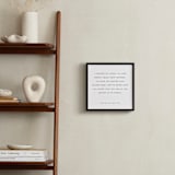 "Your Vows: Square Orientation Custom Print " - Custom Print in Deep Gray by Minted - In a Room
