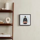 "T is for Train" - Personalized Art Print in Coal by Anupama - In a Room