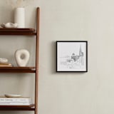 "San Francisco" - Art Print in Jet black by Neeta Sawhney - In a Room