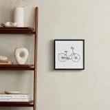 "bicycle" - Art Print in Black by Phrosné Barwood - In a Room