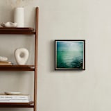 "Sailboat on Lake Ontario" - Art Print in Blue green by Margaret Hine - In a Room