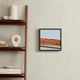 "Drive Bye Guard Rail" - Art Print in Drive Bye Red by Jeff Preuss - In a Room