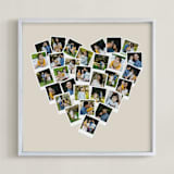 "Heart Snapshot Mix® Hues Photo Art" - Framed Photo in Warm Grey by Minted - Framed