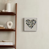 "Heart Snapshot Mix® Hues Photo Art" - Framed Photo in Warm Grey by Minted - In a Room