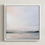 "Mindful 1" - Art Print in Sky Blue by Amy Hall - Framed Canvas