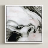 "Ethereal Marble" - Art Print in Dusted by Melanie Severin - Framed Canvas
