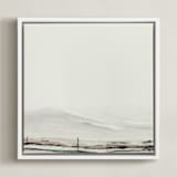 "Fitz" - Art Print in Creamy white by Mande Calhoun - Framed Canvas