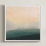 "Mystical 2" - Art Print in White by Amy Hall - Framed Canvas