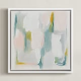 "Delicacy" - Art Print in White by Nicoletta Savod - Framed Canvas