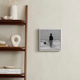 "Don't Worry, Be Happy I" - Art Print in Black and White by Annie Seaton - In a Room
