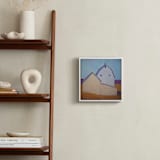 "Sensing Spring" - Art Print in Cyan Sky by Carol C. Young - In a Room