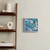 "Metallic abstract marble art" - Art Print in White by Oana Prints - In a Room
