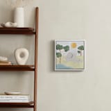 "Safari Friends 3" - Art Print in Lime by Teju Reval - In a Room