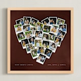 "Painted Hues Heart Snapshot Mix® Warm" - Framed Photo in Rustique by Minted - Framed