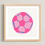 "Electric Sports 2" - Art Print in Cobalt by Carrie Moradi - Framed