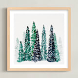 "Scenic Route" - Art Print in White by Kelsey McNatt - Framed
