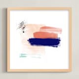 "Abstract Mind" - Art Print in Papaya by Juliana Zimmermann - Framed