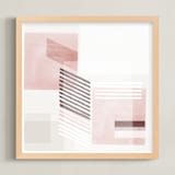 "Intermission" - Art Print in Rose by Francesca Iannaccone - Framed