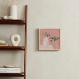 "Orange Branch" - Art Print in Coral Pink by Carolyn Hunt - In a Room