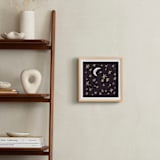 "Good Night Moon and Stars" - Art Print in Dark by Patrice Horvath - In a Room