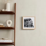"Filled Map: Custom Print" - Custom Print in Midnight Blue by Minted - In a Room