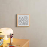 "Study Abroad" - Art Print in White by Krissy Bengtson - In a Room