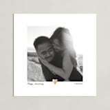 "With a Heart: Square Foil Framed Photo" - Foil Framed Photo in Gold by Laura Hamm - Unframed