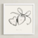 "Locket: Custom Print" - Custom Print in Cream by Ani Somi - Framed