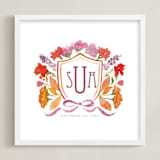 "Your Wedding Crest: Custom Print" - Custom Print in Fall by Pink House Press - Framed