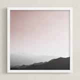 "Life on Mars" - Art Print in Mars Pink by Matthew Sampson - Framed