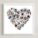 "Heart Snapshot Mix®" - Foil Framed Photo in Gold by Minted - Framed