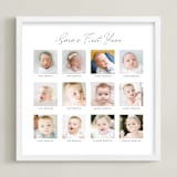 "Baby's First Year: Framed Photo" - Framed Photo in White by Erin Deegan - Framed