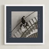 "Contemporary Typo: Square Framed Photo" - Framed Photo in Midnight by Lucrecia Caporale - Framed