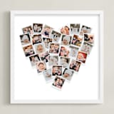 "Holiday Heart Snapshot Mix®: Framed Photo" - Framed Photo in White by Minted - Framed