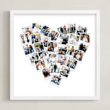 "Heart Snapshot Mix® Photo Art" - Framed Photo in White by Minted - Framed