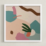 "Ground" - Art Print in Blush by FERNANDA MARTINEZ - Framed