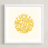 "Forever Sunshine" - Art Print in Sunflower by Carrie ONeal - Framed