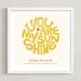 "Forever Sunshine" - Personalized Art Print in Goldenrod by Carrie ONeal - Framed