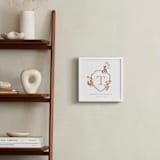 "Woodland Animal Crest: Custom Print" - Custom Print in Papaya by Vivian Yiwing - In a Room