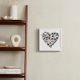 "Heart Snapshot Mix®" - Foil Framed Photo in Gold by Minted - In a Room
