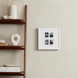 "Four Photo: Square Framed Photo" - Framed Photo in White by Olivia Kanaley Inman - In a Room