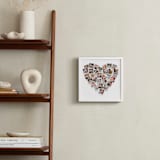 "Holiday Heart Snapshot Mix®: Framed Photo" - Framed Photo in White by Minted - In a Room