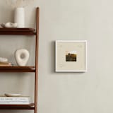 "Modern Square: Square Framed Photo" - Framed Photo in Cream by Ellen Schlegelmilch - In a Room