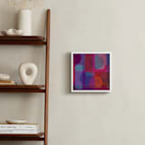 "Scandinavian Modern Revisit" - Art Print in Electric Crimson by Lisa Sundin - In a Room