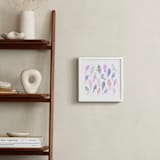 "Budgie Flock" - Art Print in Sherbet by Tishya Oedit - In a Room